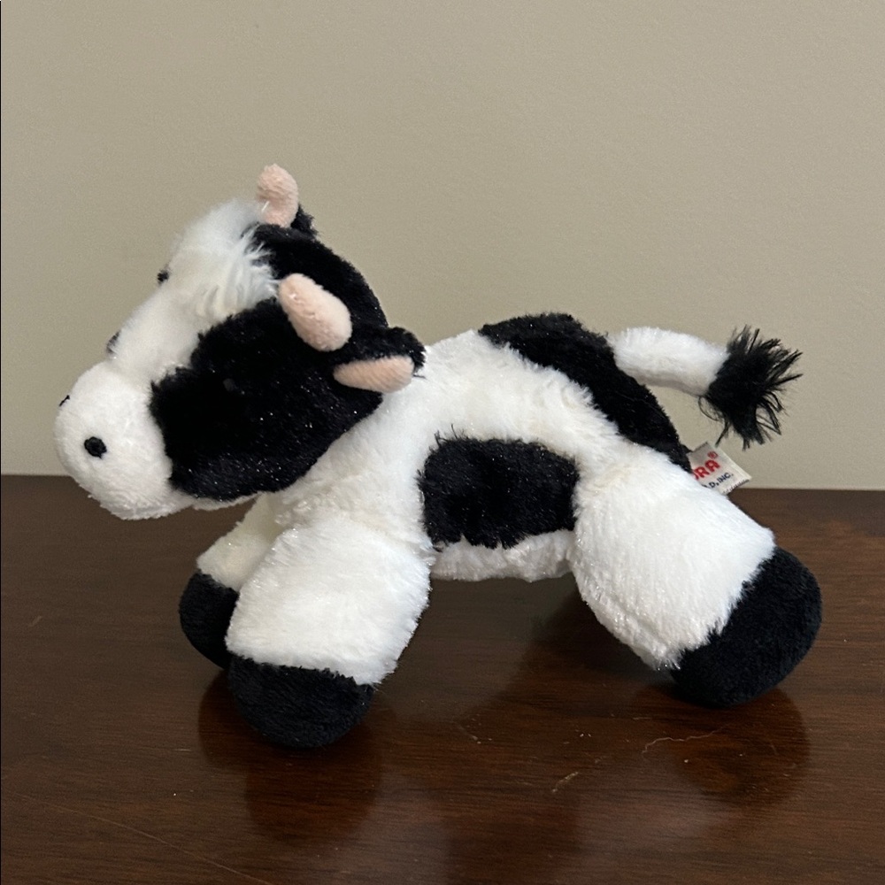 Aurora‎ World Mini Flopsie Cow Plush Beanie 8"